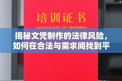嵊泗揭秘文凭制作的法律风险，如何在合法与需求间找到平衡？