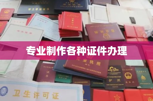 嵊泗专业制作各种证件办理